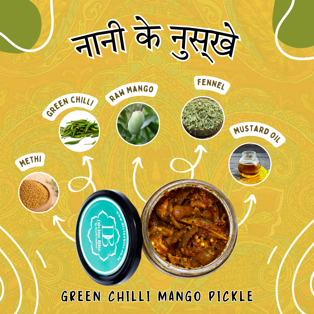 GREEN CHILLI MANGO PICKLE