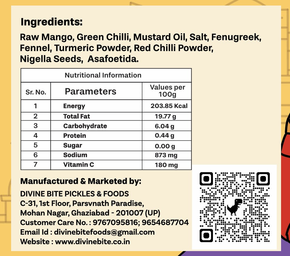GREEN CHILLI MANGO PICKLE