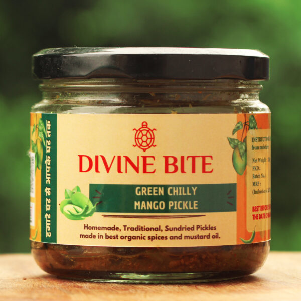 Green Chilly Pickles by Divine Bite