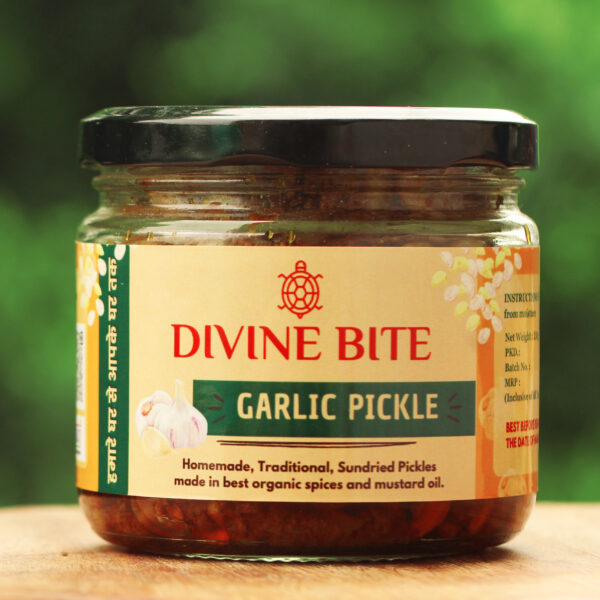 Garlic Pickles by Divine Bite