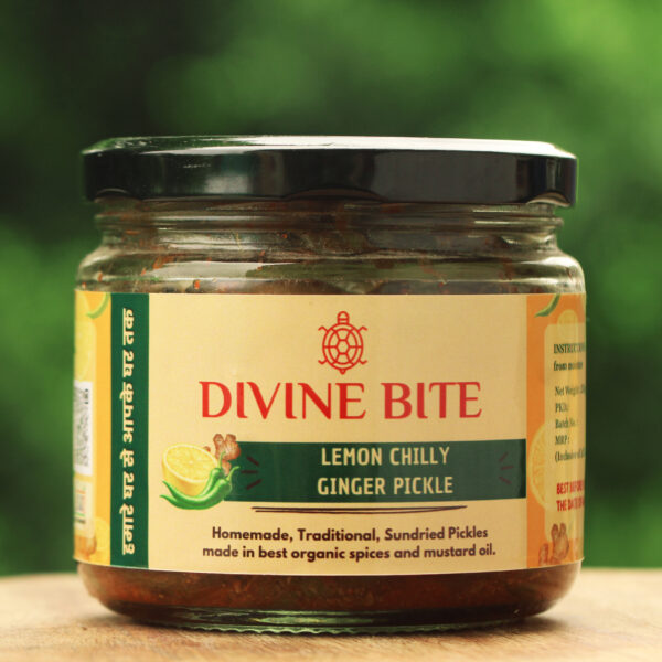 Lemon Chilly Ginger Pickles by Divine Bite